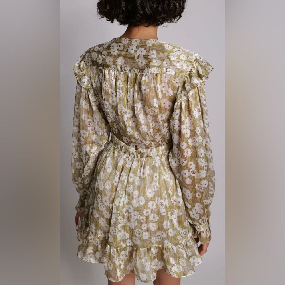 Sabina musayev Evan long sleeve floral mini dress sz M NWT - Picture 2 of 7